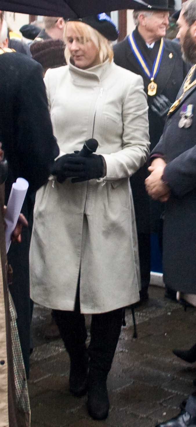 Cate working hard at the RAF Parade