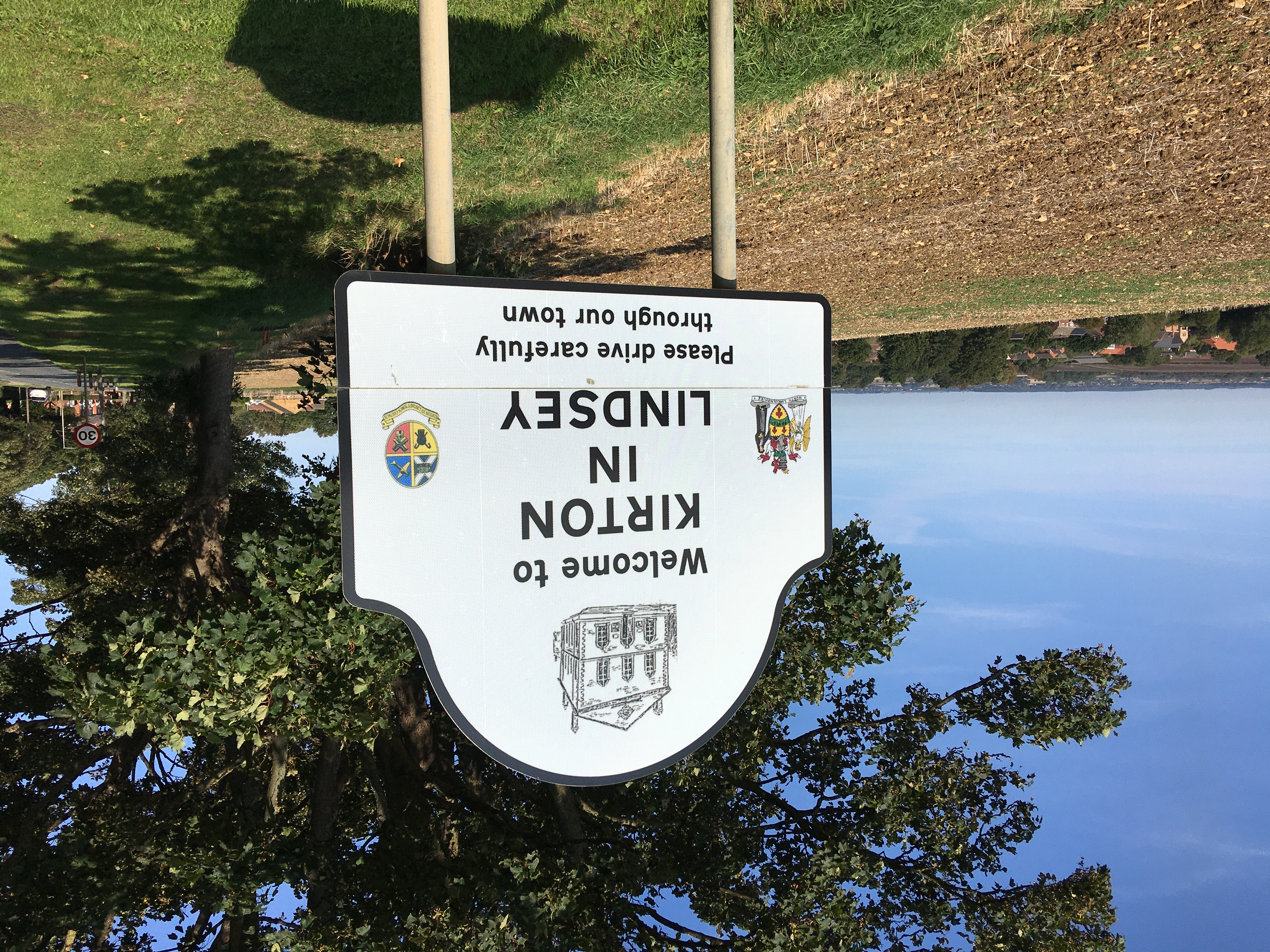 South Cliff Road boundary sign