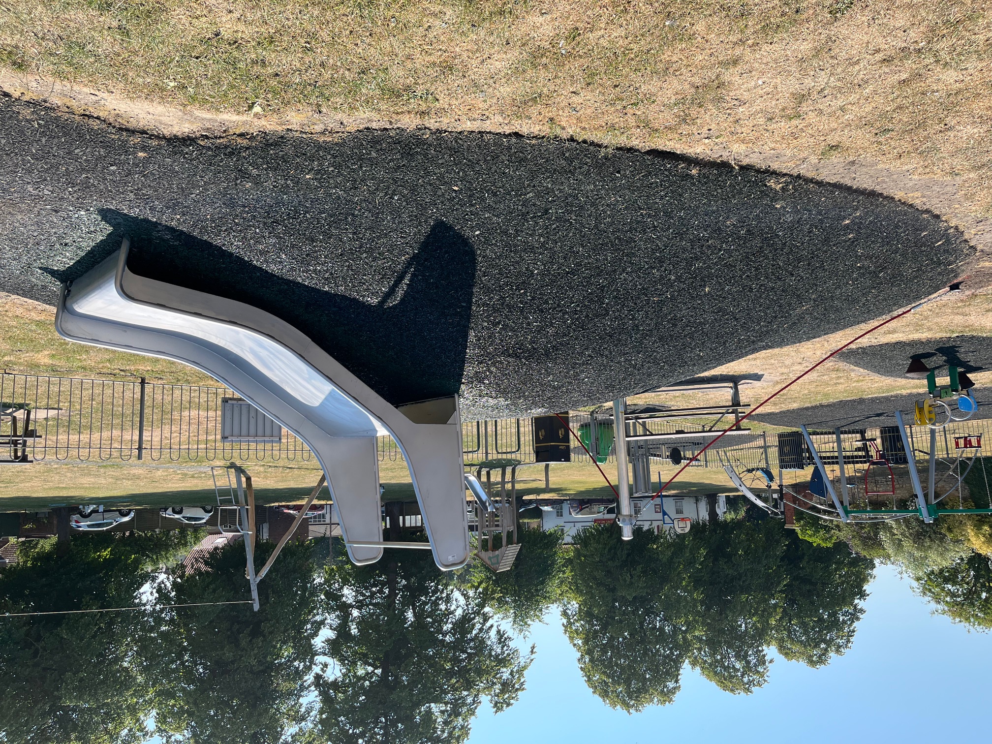 New toddler slide at the park