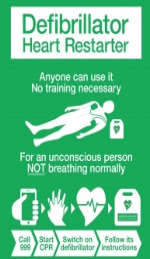 Defibrillator notice